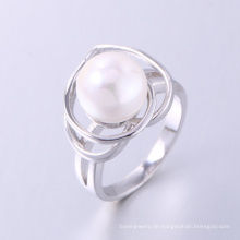 Perlen-Verlobungsring koreanischer Art neuer Entwurfsperlfingerring